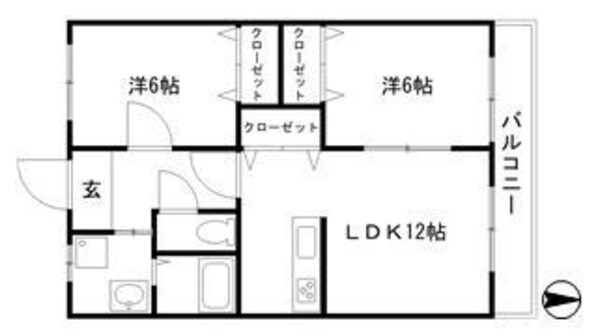 プレイン野里の物件間取画像